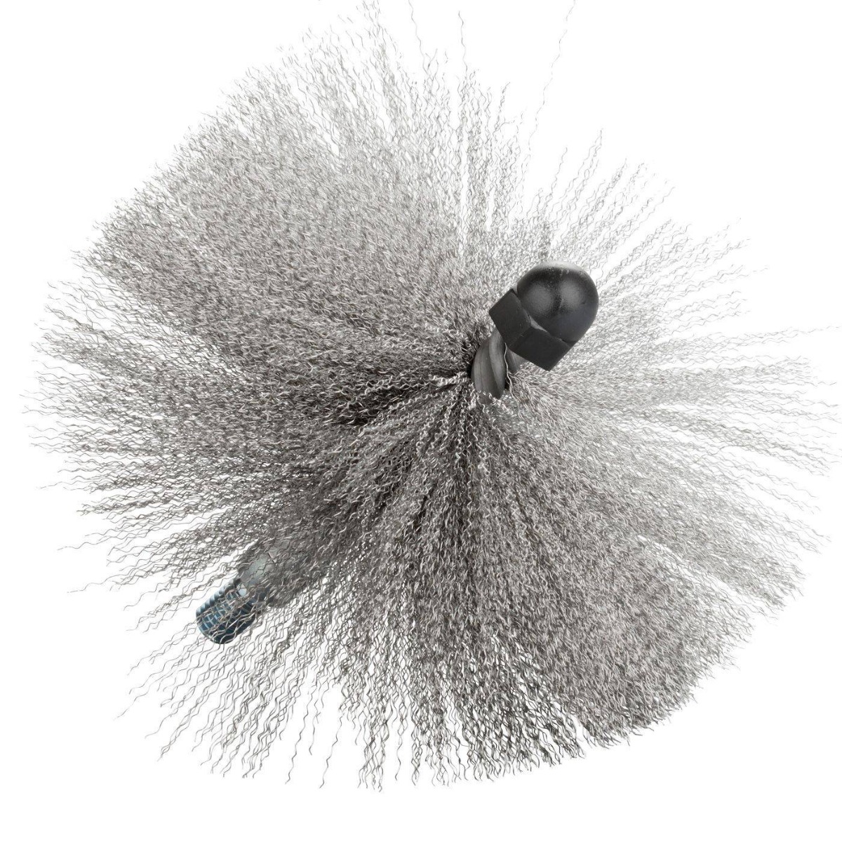 WOHLER 24-inch Stainless Steel Crimped Wire Bristle Brush with 3-Layer M10 Thread (1397)