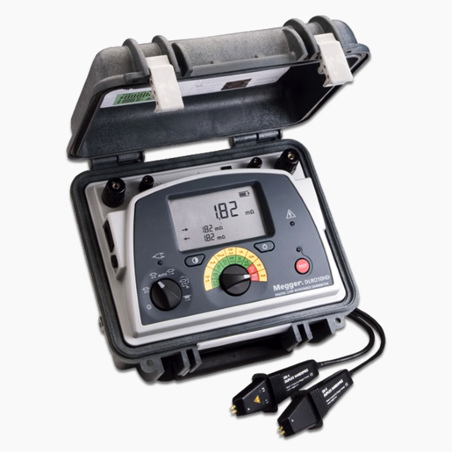 Megger DLRO10HD - Digital Low Resistance Ohmmeter, 10 Amp