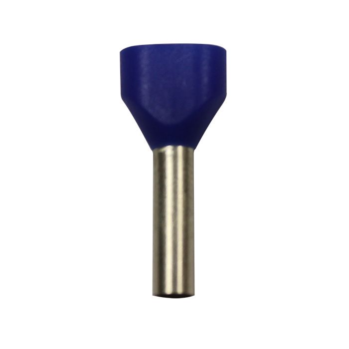 Eclipse Tools Pro'sKit Twin Blue Wire Ferrules, 2x14 AWG x 21mm, 200 pcs
