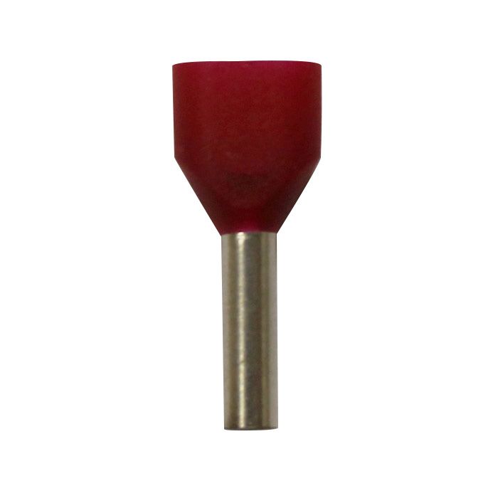 Eclipse Tools Pro'sKit Twin Red Wire Ferrules, 2x18 AWG x 16mm, 500 pcs