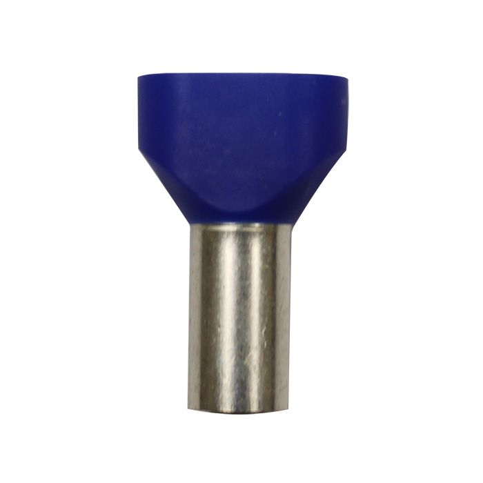 Eclipse Tools Pro'sKit Twin Blue Wire Ferrules, 2x6 AWG x 29mm, 50 pcs