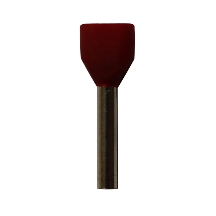 Eclipse Tools Pro'sKit Twin Red Wire Ferrules, 2x18 AWG x 20mm, 500 pcs