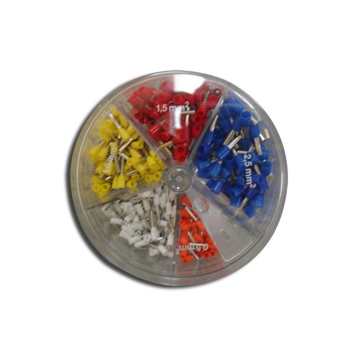 Eclipse Tools Pro'sKit Insulated Wire Ferrules Assortment Pack, 20-14 AWG