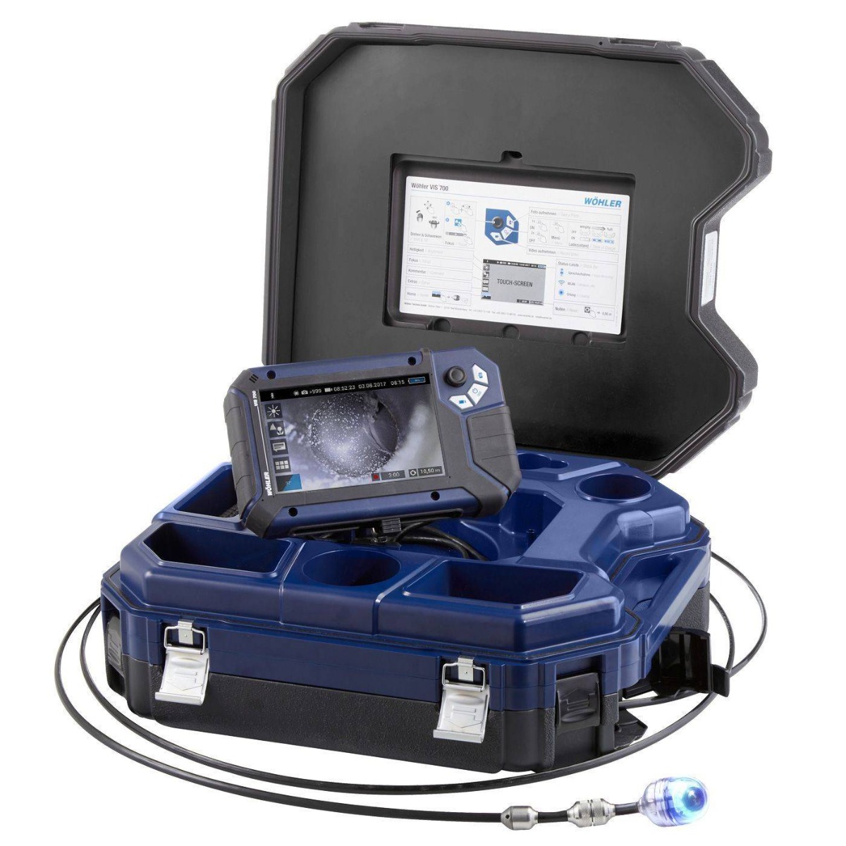 WOHLER VIS 700 HD Inspection Camera with Detachable Pan- and Tiltable 1.5-inch Camera Head