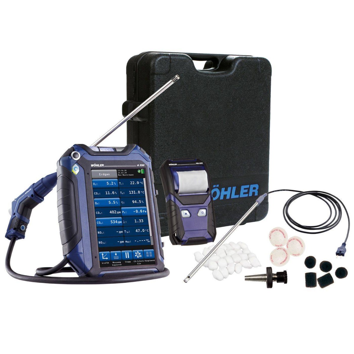 WOHLER A550 Combustion Analyzer Basic Set