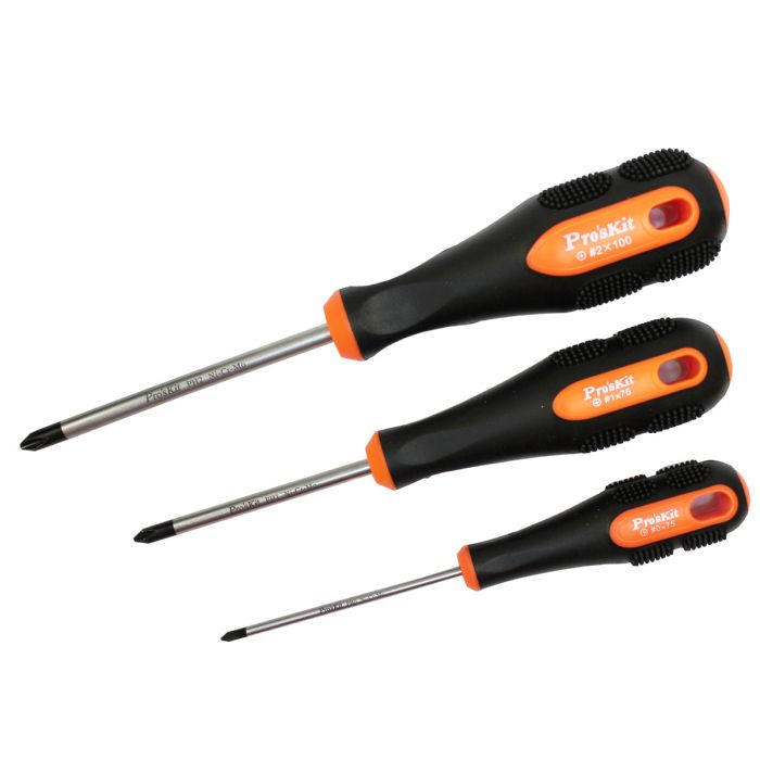 Eclipse Tools Pro'sKit 6 Piece Phillips/Flat Pro-Soft Screwdriver Set