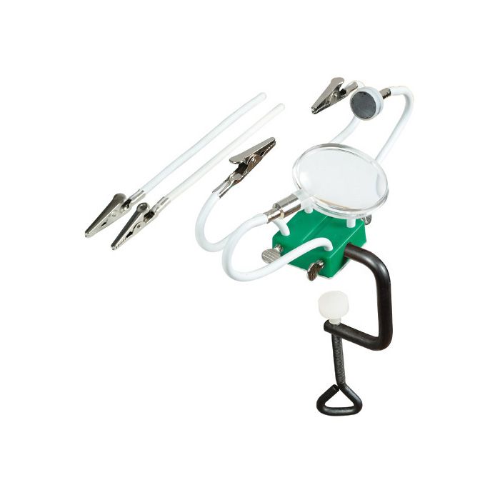 Eclipse Tools Pro'sKit Clamp Base Octopus Helping Handswith Magnifier