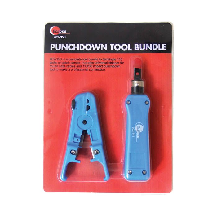 Eclipse Tools Pro'sKit Impact Punchdown Tool with 110/88 Blade Bundle