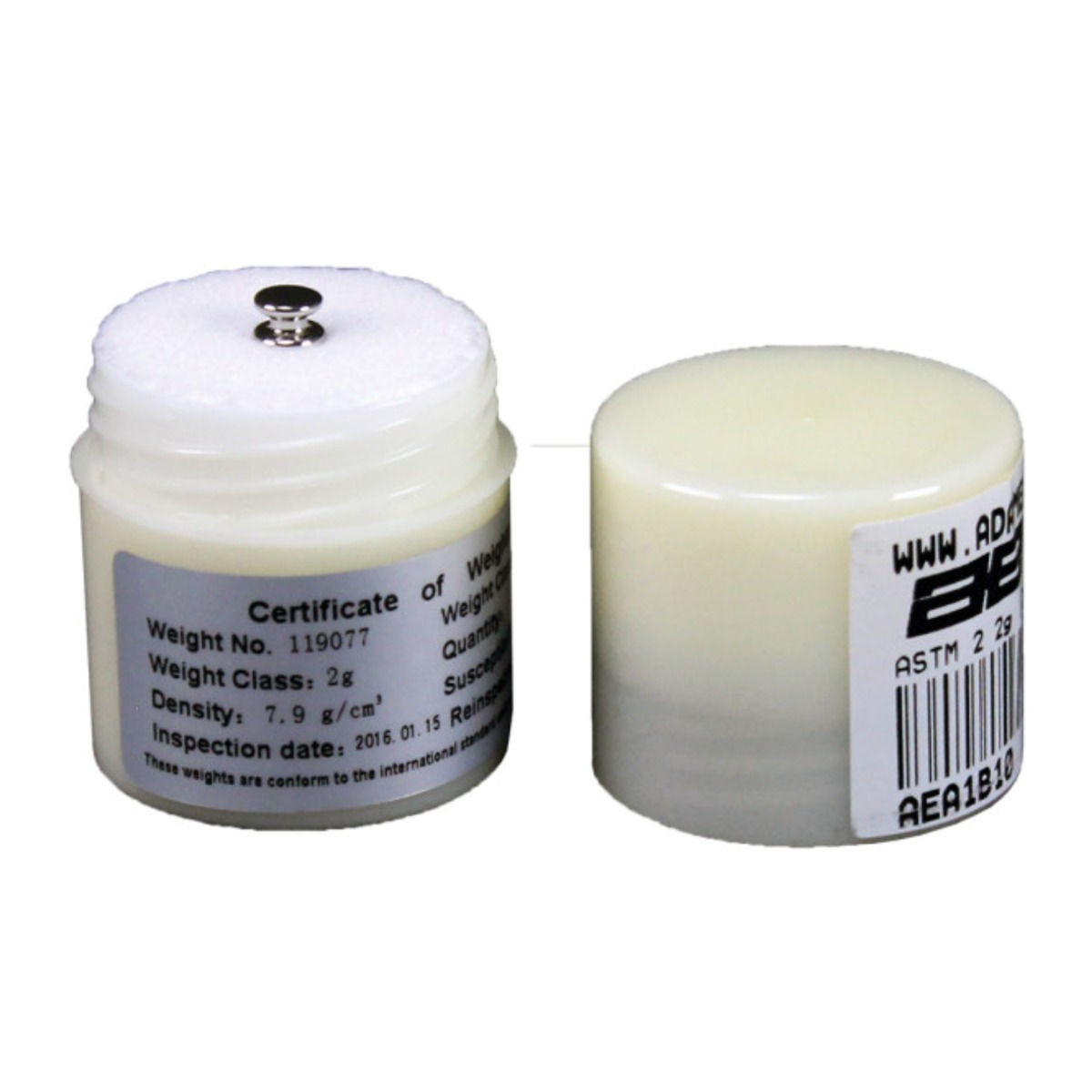 Adam Equipment ASTM 1 - 2g Stainless Steel Calibration Weight