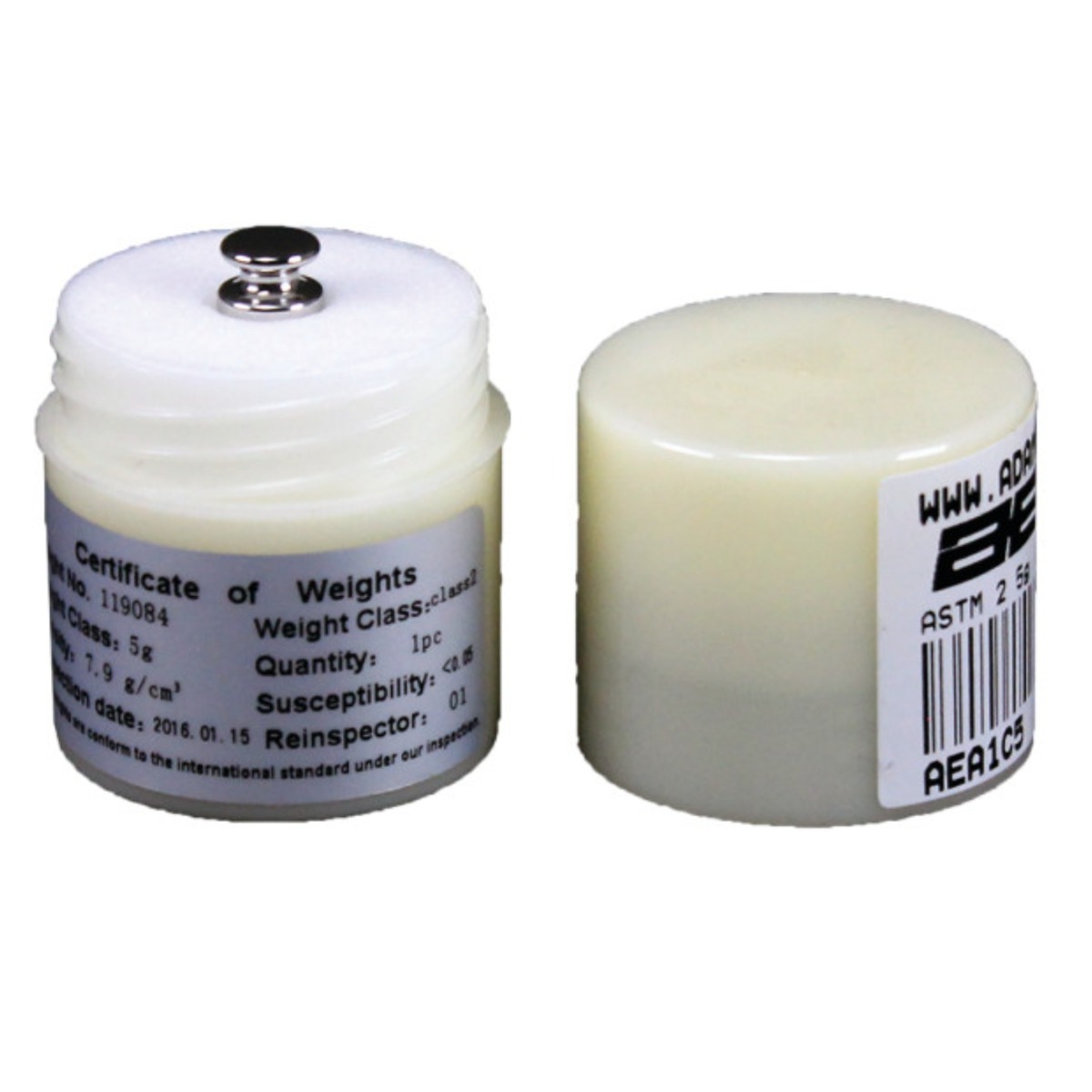 Adam Equipment ASTM 1 - 5g Stainless Steel Calibration Weight