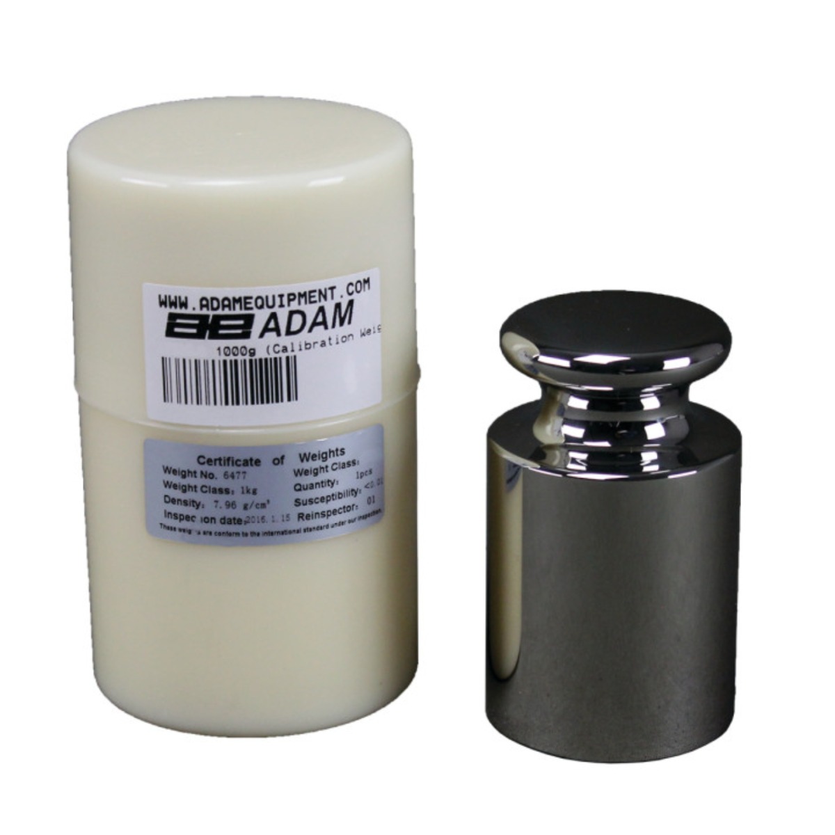 Adam Equipment ASTM 3 - 1000g Stainless Steel Calibration Weight