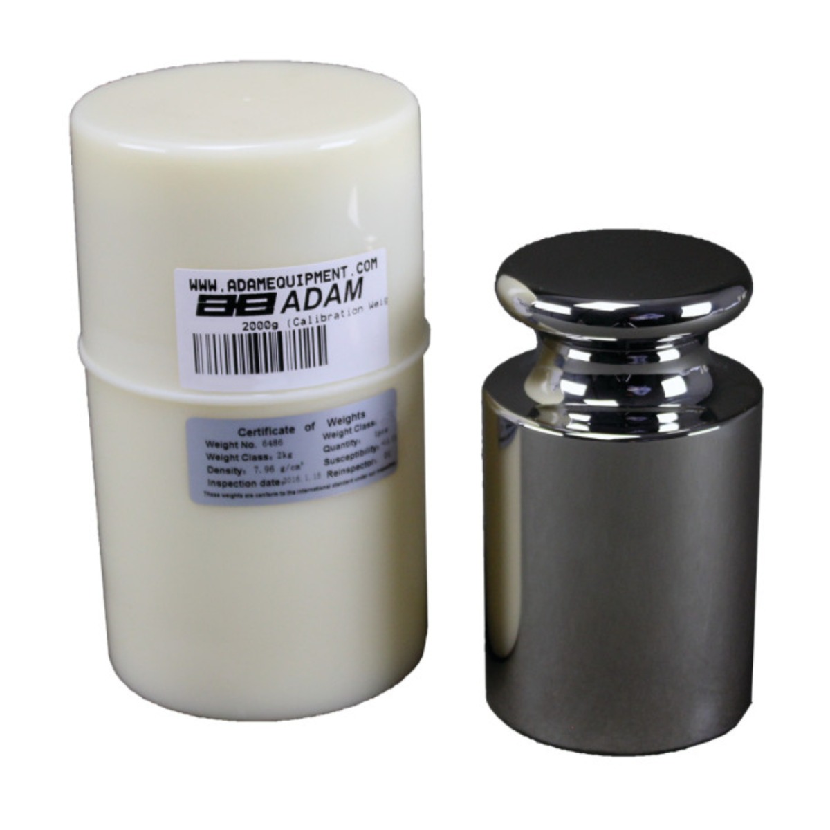 Adam Equipment ASTM 4 - 2000g Stainless Steel Calibration Weight