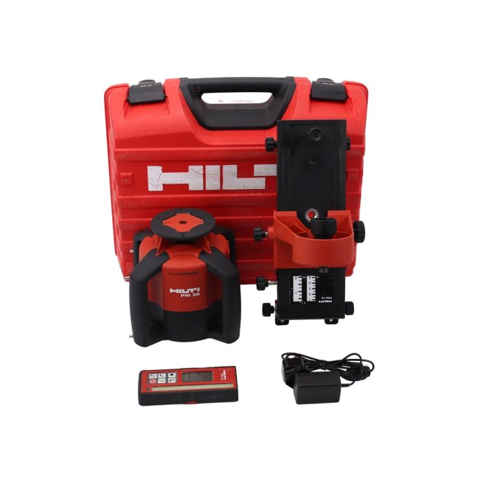 Hilti Pri 36, red and white, with accessories