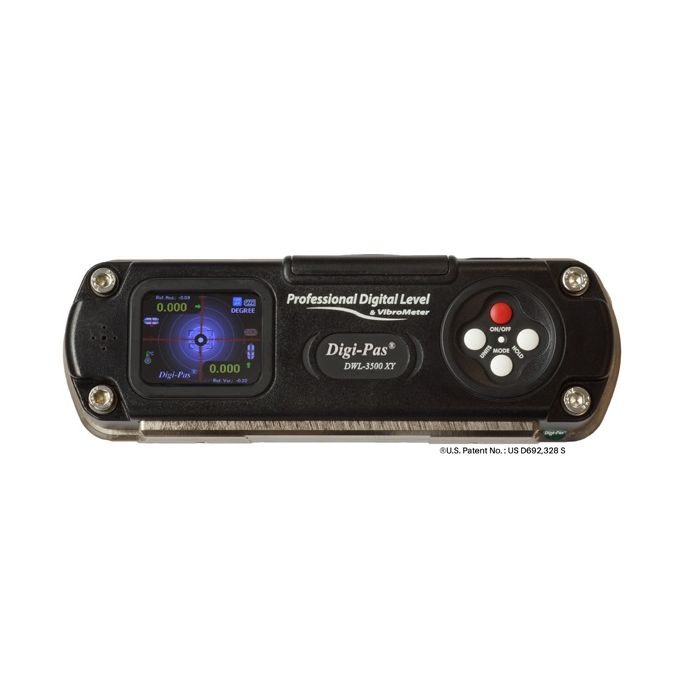 Digi-Pas DWL3000XY-Bluetooth 2-Axis Digital Machinist Level & Inclinometer with BLUETOOTH 0.002”/ft (0.2mm/M) 6 Inch