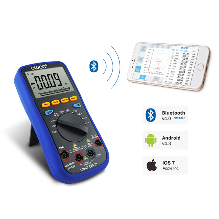 OWON B35T 3-5/6 Digital True RMS with Offline Recording Function and Bluetooth Module Handheld Multimeter
