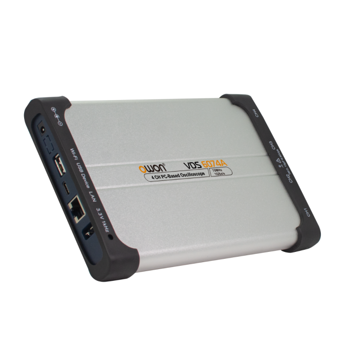 OWON VDS6074A 25MHz 100MS/s 2+1-Multi Channel PC Oscilloscopes with 5K Record Length