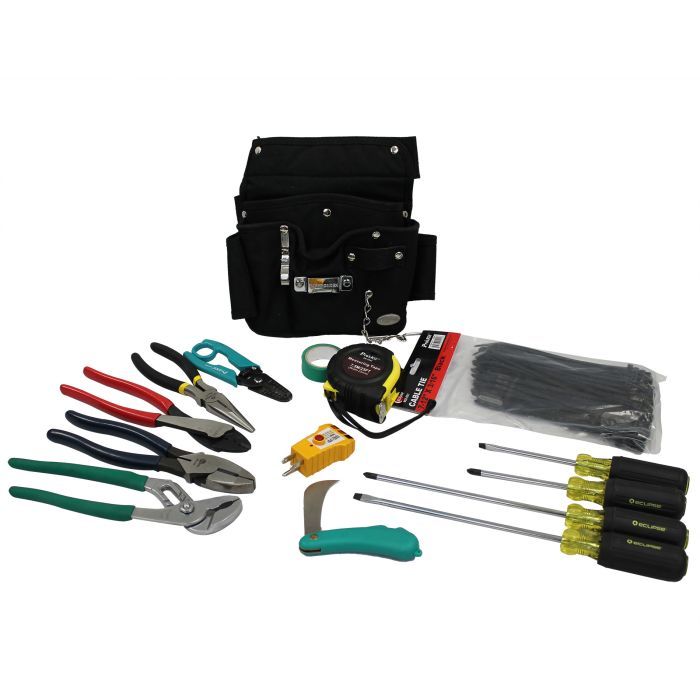 Eclipse Tools Pro'sKit 14 Piece Electrical Tool Pouch Kit