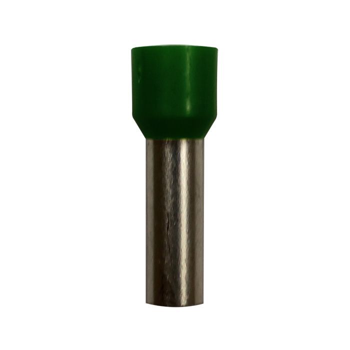 Eclipse Tools Pro'sKit Insulated Green Wire Ferrules, 6 AWG x 28mm, 100 pcs