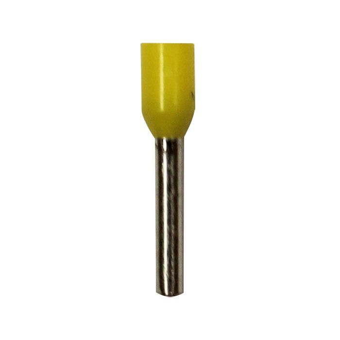 Eclipse Tools Pro'sKit Insulated Yellow Wire Ferrules, 18 AWG x 16mm, 500 pcs