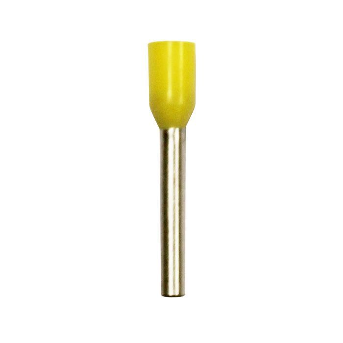 Eclipse Tools Pro'sKit Insulated Yellow Wire Ferrules, 18 AWG x 18mm, 100 pcs