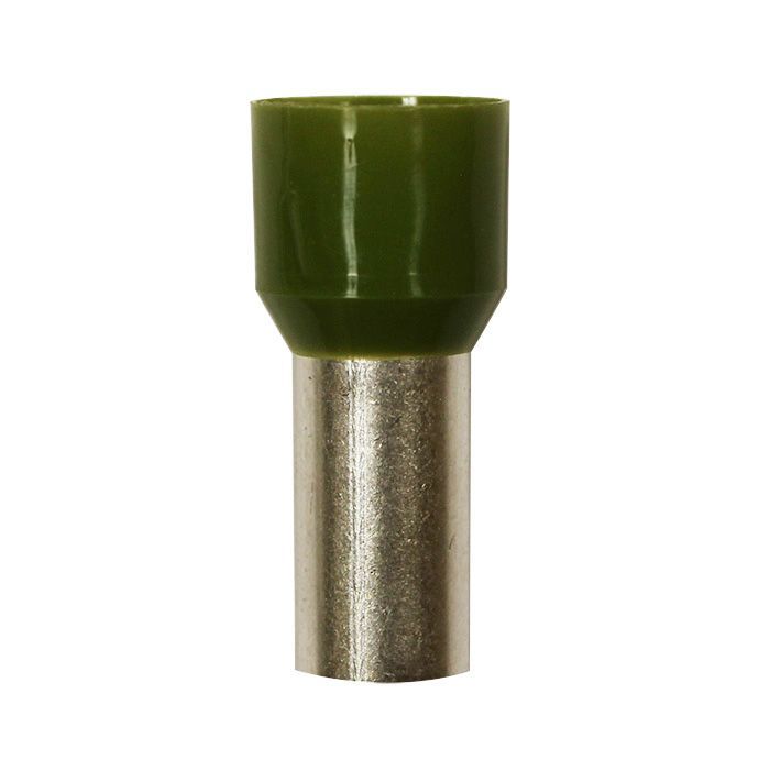 Eclipse Tools Pro'sKit Insulated Olive Wire Ferrules, 1/0 AWG x 36mm, 25 pcs