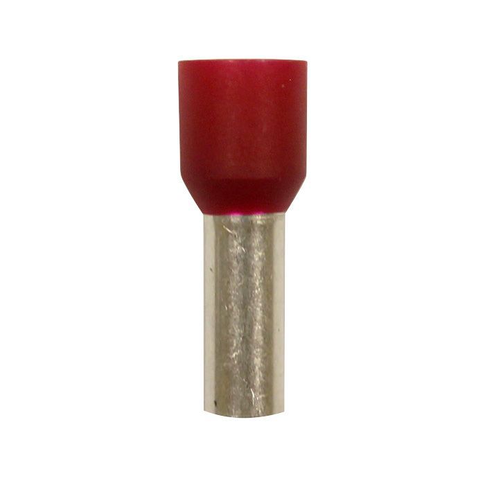 Eclipse Tools Pro'sKit Insulated Red Wire Ferrules, 8 AWG x 22mm, 100 pcs