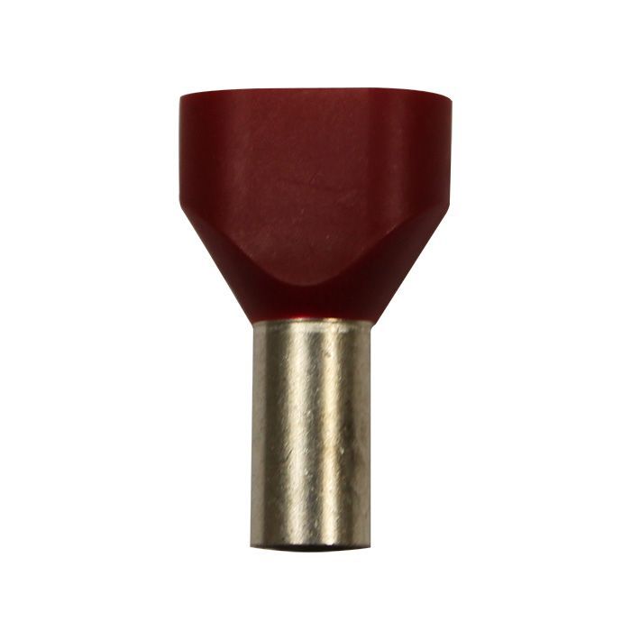 Eclipse Tools Pro'sKit Twin Red Wire Ferrules, 2x8 AWG x 24mm, 100 pcs