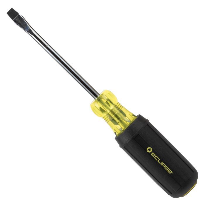 Eclipse Tools Pro'sKit Flat Blade Rubber Grip Screwdriver 1/4 x 4"