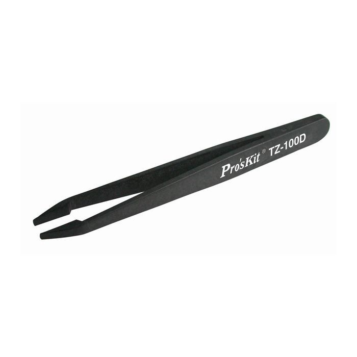 Eclipse Tools Pro'sKit ESD Safe Tweezers - Flat Tip