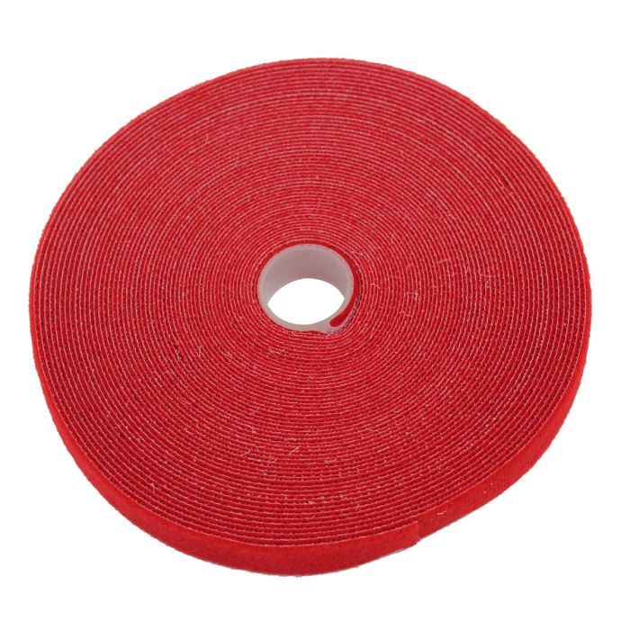 Eclipse Tools Pro'sKit Hook & Loop Tape, 3/4" Wide, Red, 50 FT Roll