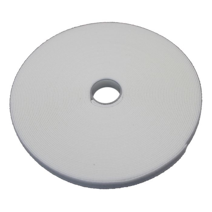 Eclipse Tools Pro'sKit Hook & Loop Tape, 1/2" Wide, White, 50 FT Roll