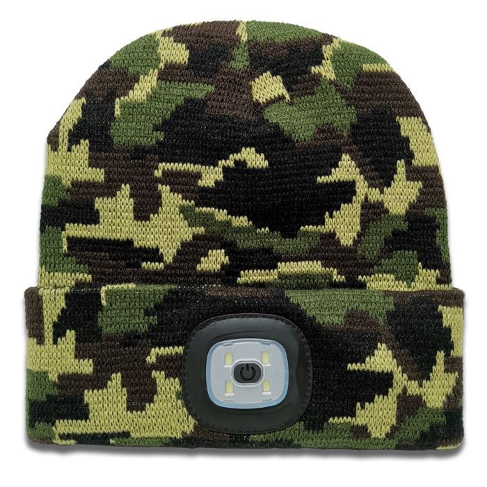 Eclipse Tools Pro'sKit USB LED Rechargeable Beanie Headlight Camo