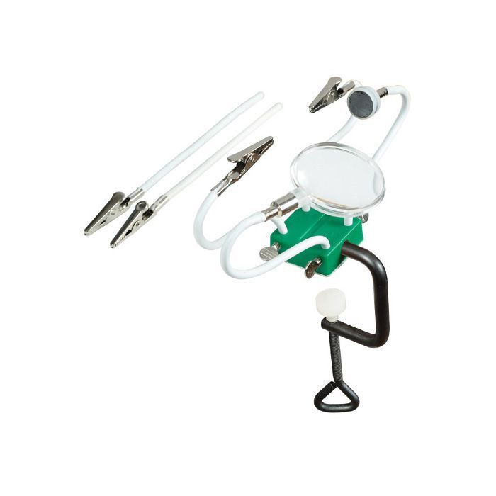 Eclipse Tools Pro'sKit Clamp Base Octopus Helping Handswith Magnifier