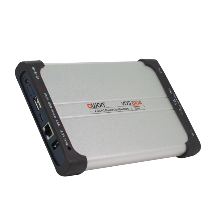 OWON VDS6104 25MHz 100MS/s 2+1-Multi Channel PC Oscilloscopes with 5K Record Length USB isolation