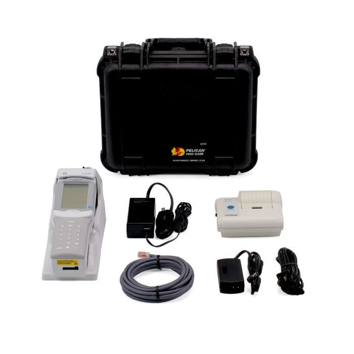 Abbott i-STAT 1 300-G Handheld Blood Analyzer, Ethernet Cable, AC Adapter/Charger for Unit, Power Cord for Unit, Martel Thermal Printer (MCP9819-065), AC Adapter/Charger for Printer, Power Cord for Printer