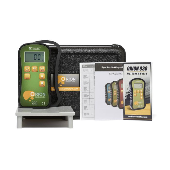 Wagner Meters Orion® 930 Dual Depth Pinless Wood Moisture Meter Kit with Backlight
