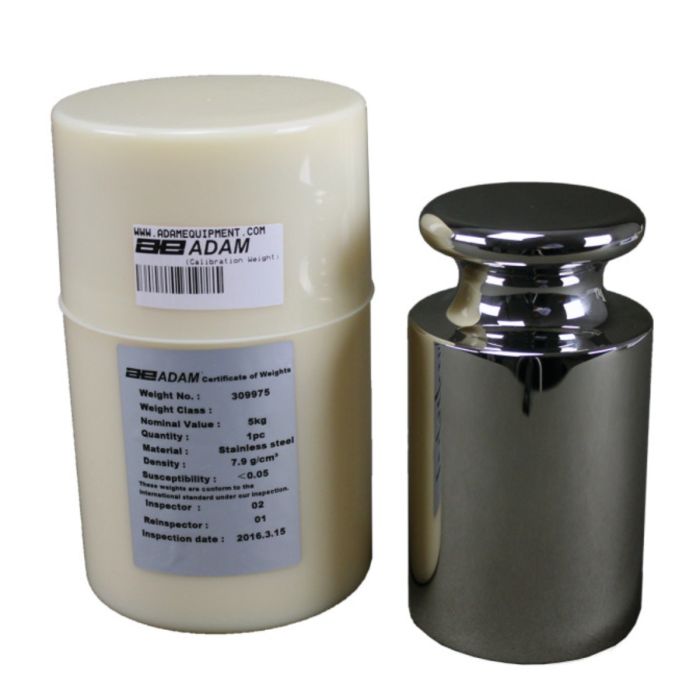 Adam Equipment Stainless Steel Calibration Weight - ASTM 4 - 5000g