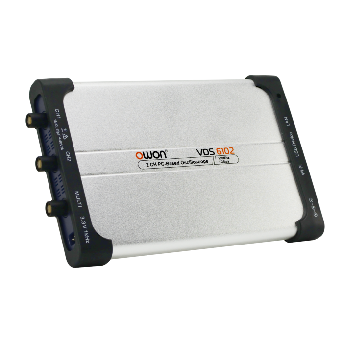 OWON VDS6102 100MHz 1GS/s 2-Channel PC Oscilloscopes with 10M Record Length Build-in 5Mhz Signal Generator