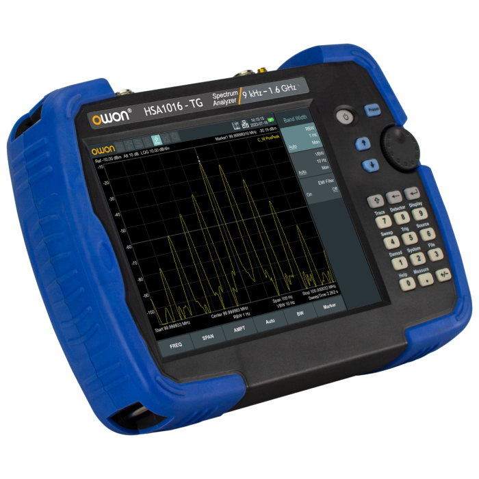 OWON HSA1016-TG 1.6GHz Handheld Spectrum Analyzer with Tracking Generator GPS Receiver