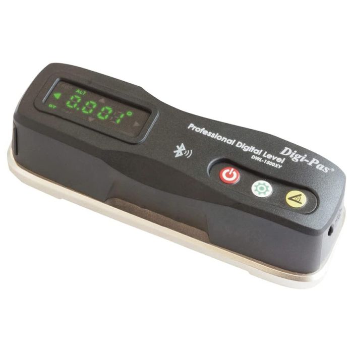 Digi-Pas DWL1500XY 2-Axis Smart Master Precision Level, BLUETOOTH, 0.0002"/ft (0.02 mm/M), (NIST-Traceable Compliant*)