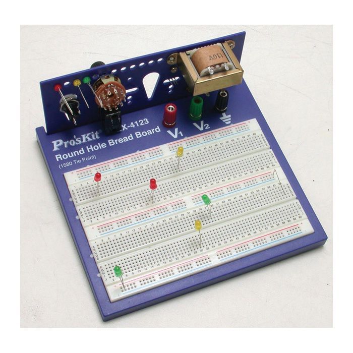 Eclipse Tools Pro'sKit Round Hole Breadboard - 1580 Tie Points
