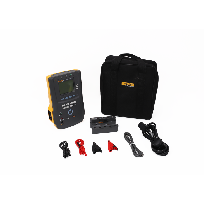 Fluke Biomedical ESA612 Electrical Safety Analyzer, a handheld device for testing the electrical safety of medical equipment. with BJ2ECG and  3392119 1-to -10 Input Jack Adapter