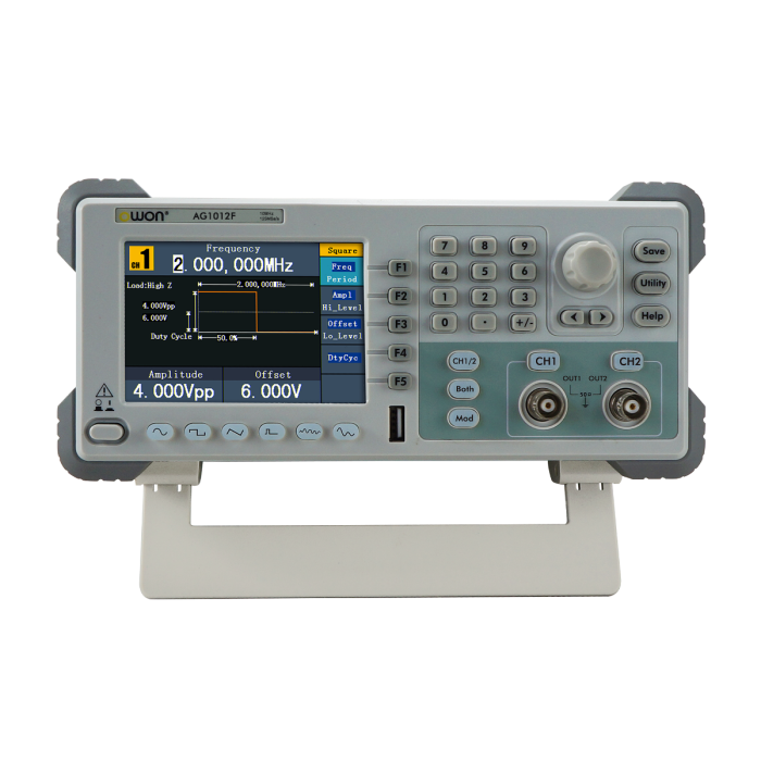 OWON AG1012F 10MHz 125MS/s 14bits 2-Channel Counter Arbitrary Waveform Generator