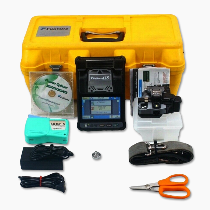 Fujikura 41S SM Fiber Fusion Splicer w/ CT-50 Cleaver Splice count 6836 CT 50