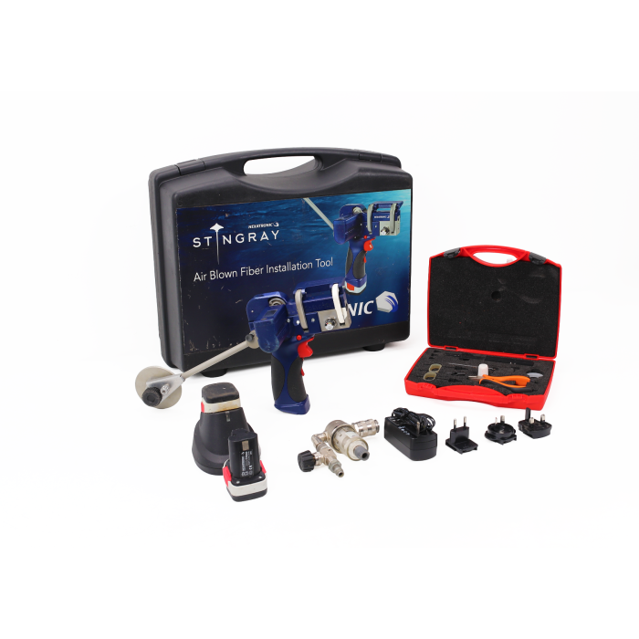 Hexatronic Stingray Air Blown Fiber Installation Tool LTT1792040 Hardase with Accessories