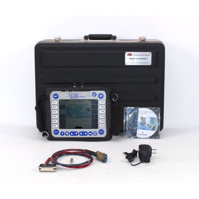 Emerson CSi 2130 Health Analyzer, Emerson CSi Duel Channel Analyzer Accelerometer Adapter, Power Cord, Firmware CD, Carrying Case