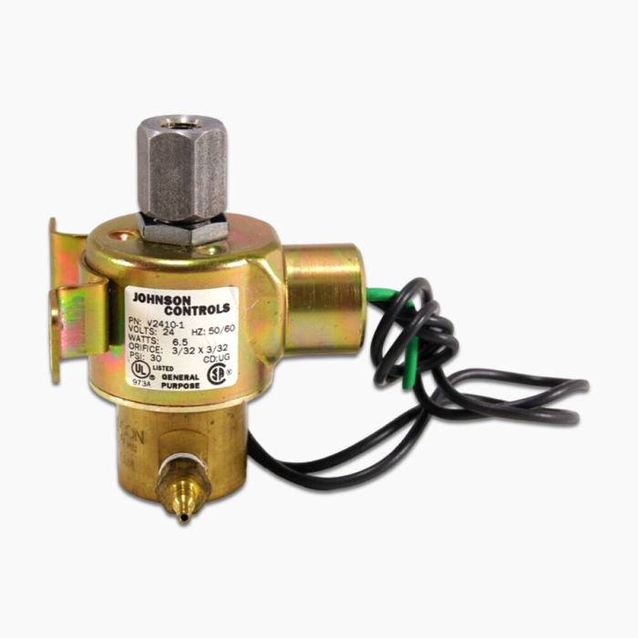 Johnson Controls 3 Way 24V Solenoid Air Valve OEM V2410-1 6.5 WATTS
