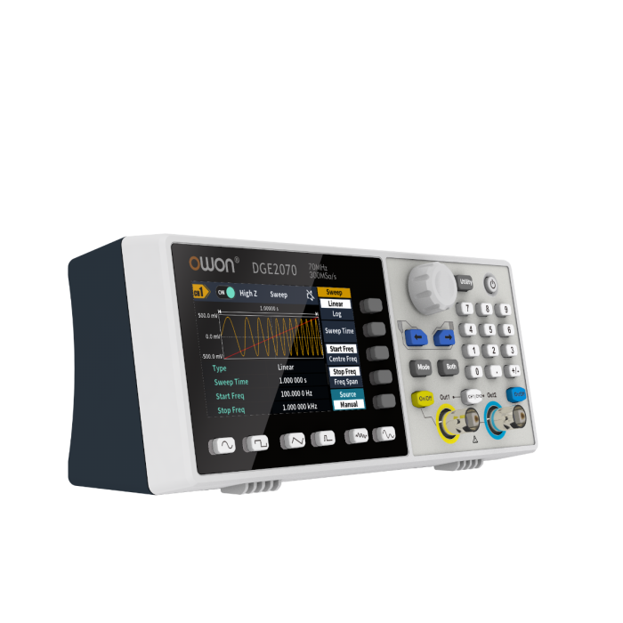 OWON DGE2070 70MHz 300MS/s 14bits Arbitrary Waveform Generator
