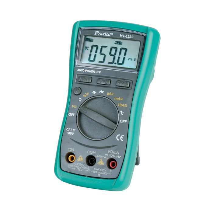 Eclipse Tools Pro'sKit 3-3/4 digits 3999 Counts Autorange Compact Digital Multimeter with Resistance, Frequency, Capacitance, Temperature Tests