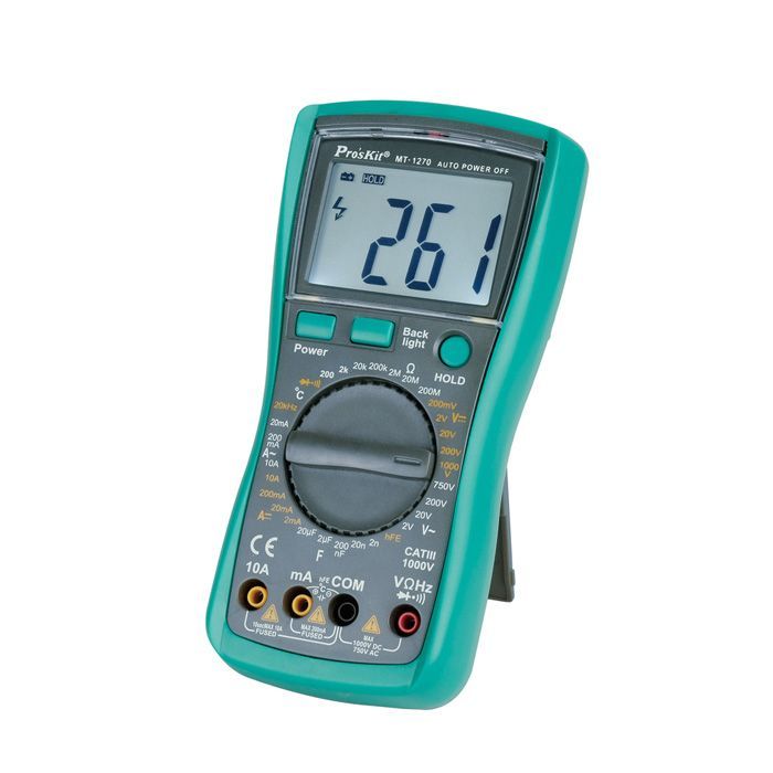 Eclipse Tools Pro'sKit 3-1/2 digits 1999 Counts Multimeter with Resistance, Frequency, Capacitance, Temperature Tests